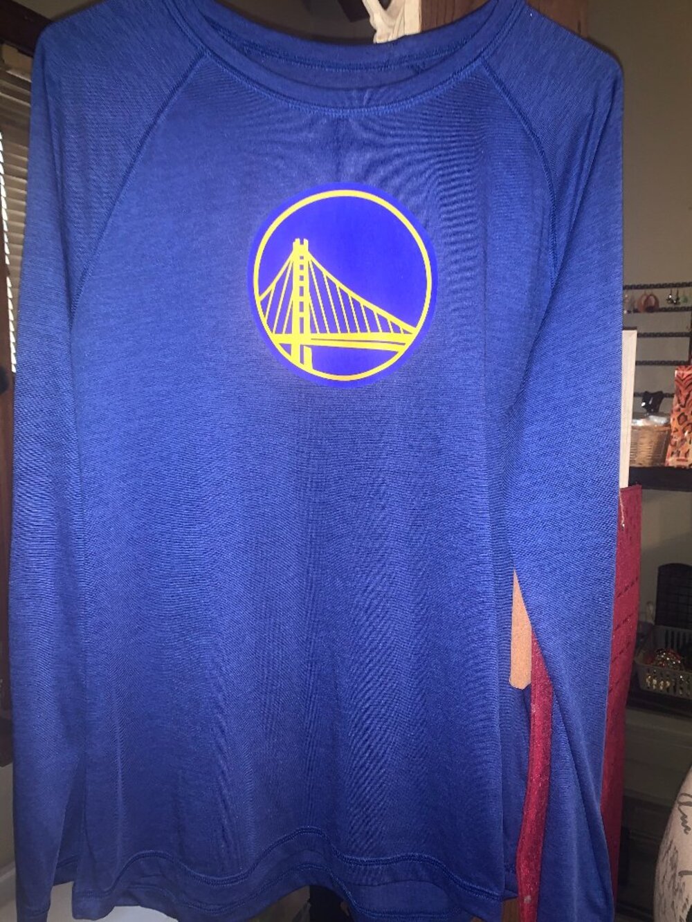 NBA Golden State Warriors Men's Size Large Long Sleeve Active Shirt